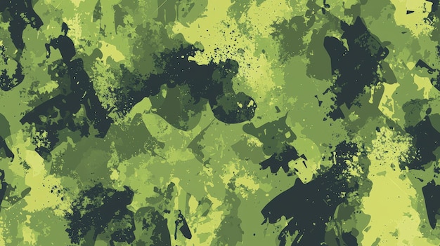 Green and black camouflage pattern