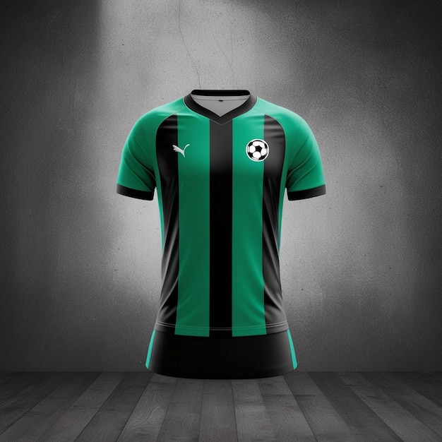 Photo a green and black jersey with the number 1 on it