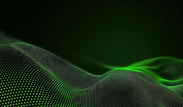 Photo green and black spider web with a green background with a green light