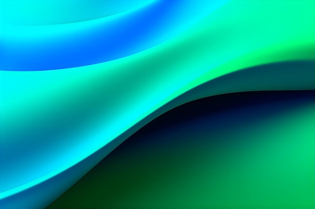 Green and blue abstract background with a wavy design.