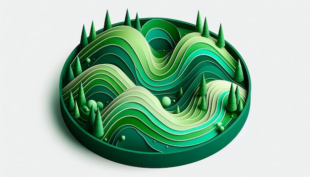 a green and blue abstract image of a wave and the words  the earth