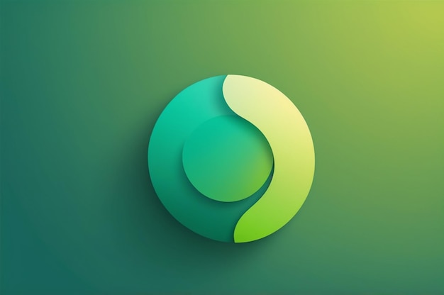 a green and blue logo with a green circle and a green circle with a green circle in the center