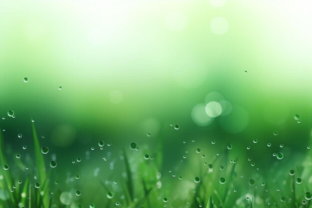 Green blurred spring background