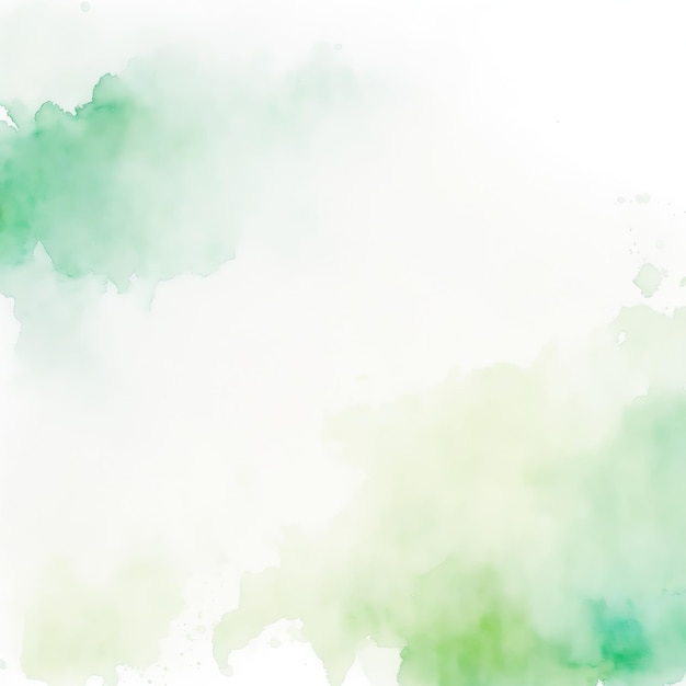 Green Blush Watercolor Background