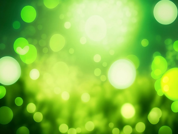 Green bokeh background from nature forest out of focus