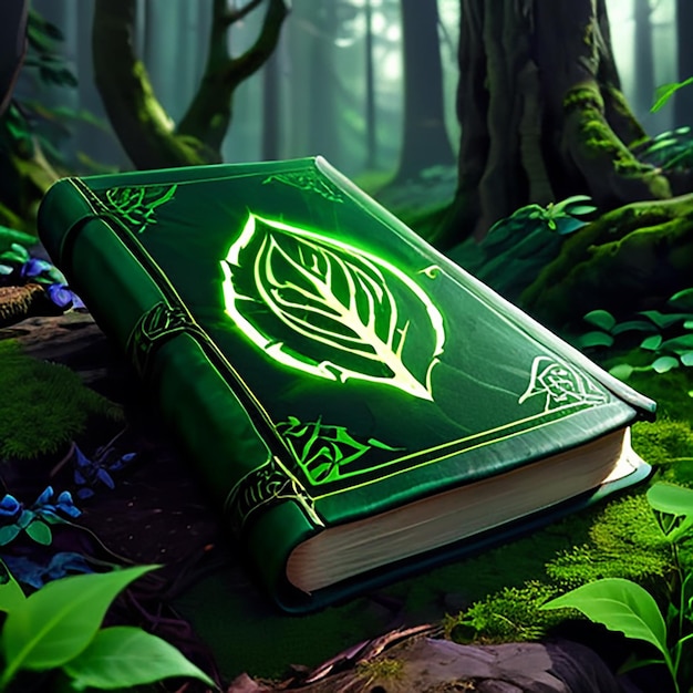 a green book with a green cover