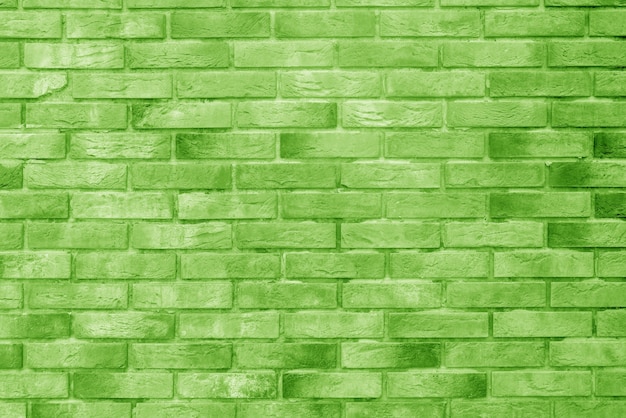 Green brick building wall. Interior of a modern loft. Background for design