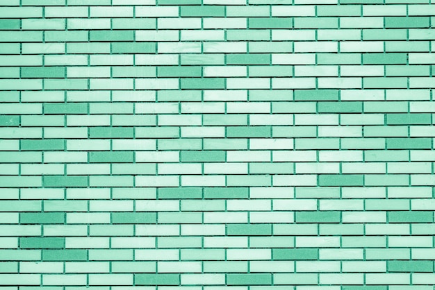 Green brick wall Construction retro stylish background