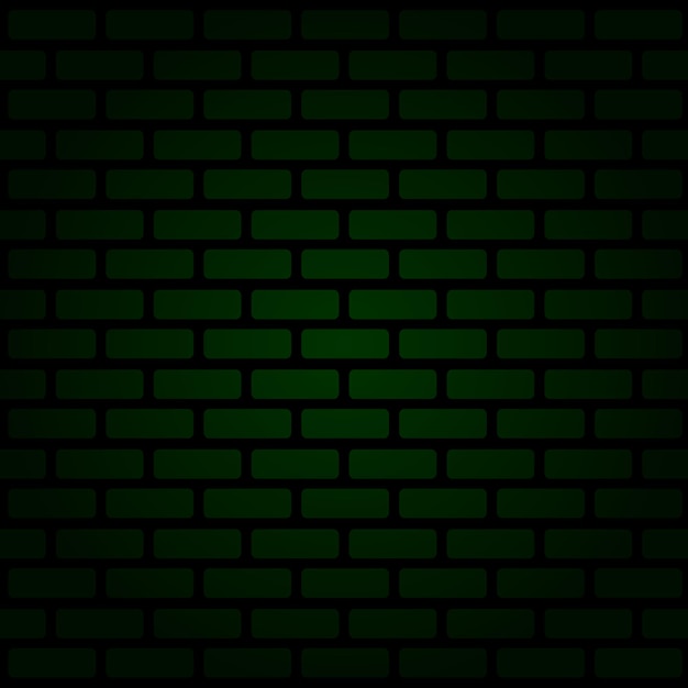 Green brick wall texture background illustration