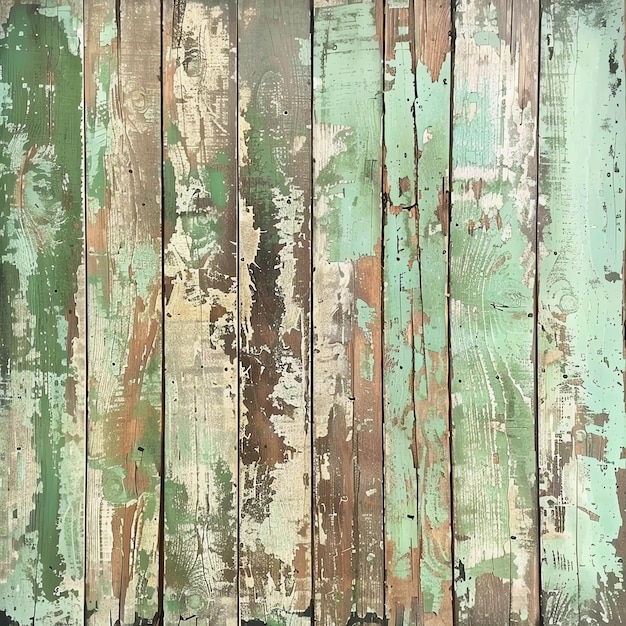 a green and brown wooden wall with a green and brown paint