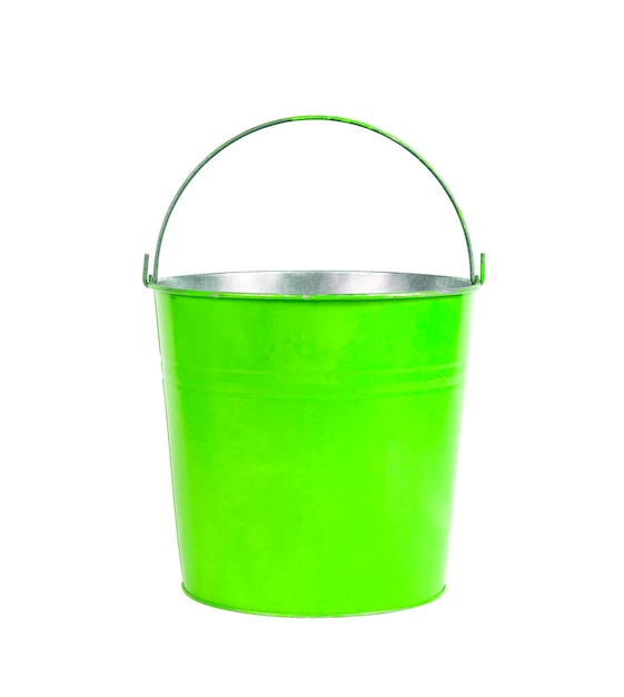 Green Bucket Isolated on white background