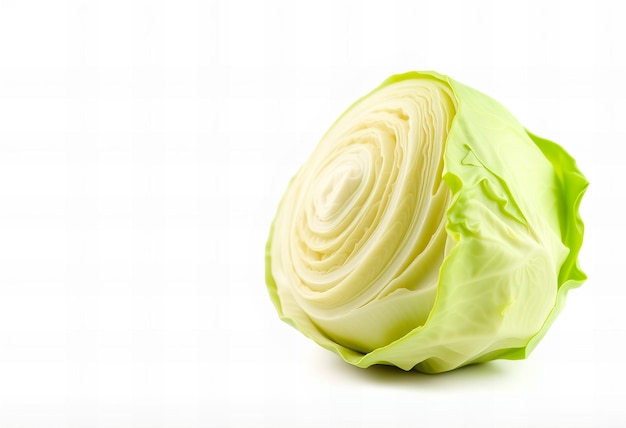 Photo green cabbage isolated on white background