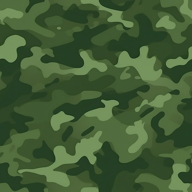 Green camouflage seamless pattern texture background