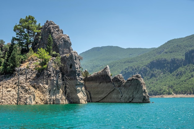 Green Canyon in the mountains of Antalya region Turkey on a sunny summer day