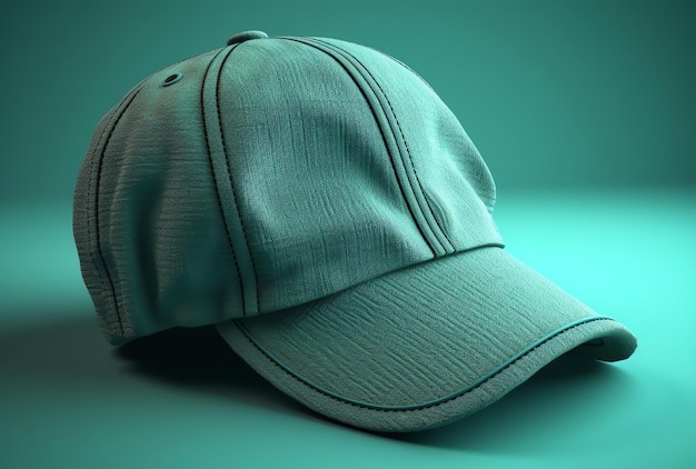 A green cap mockup