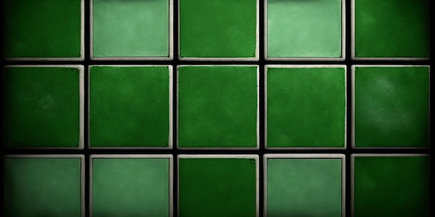 Green ceramic tile background Created with generative Ai technology