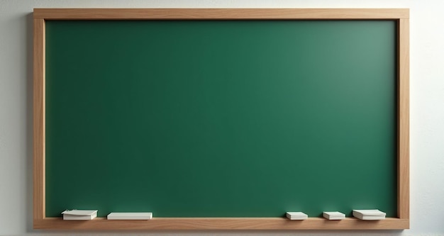 Photo a green chalkboard with a wooden frame that says  the word  on it