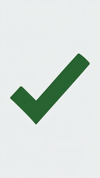 Photo green check mark on white background