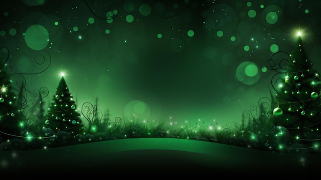 Green christmas background