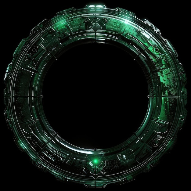 Photo a green circle with a green background that says  green