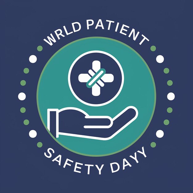 a green circle with a hand holding a hand that says world medical day day day day