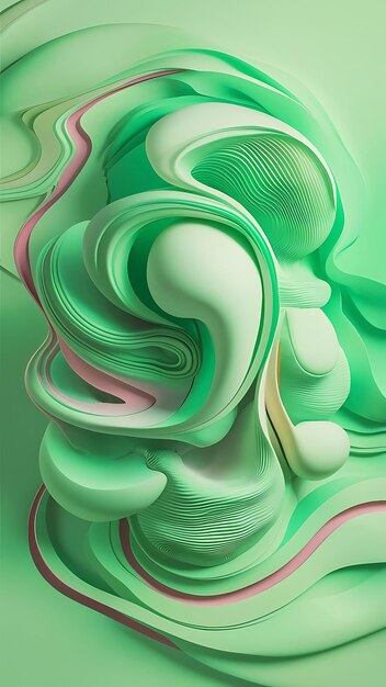 Green colorful abstract pastel background