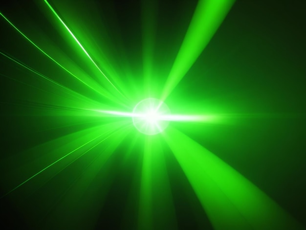 Green colorful lens flare