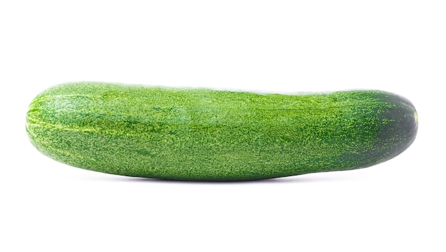 Green cucumber in isolated with clipping path.food in isolated.cucumber one.