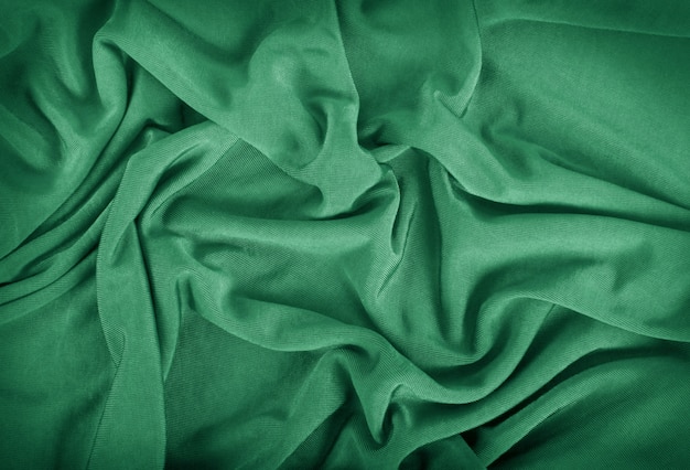 Green curled cloth