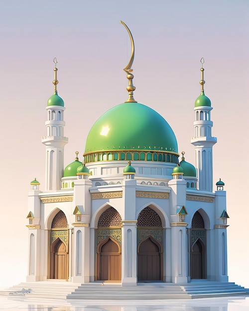 a green dome of a building with a green dome