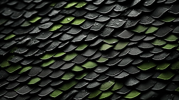 Photo green dragon scales background