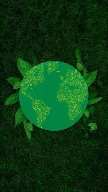 Photo green earth day on transparency background png