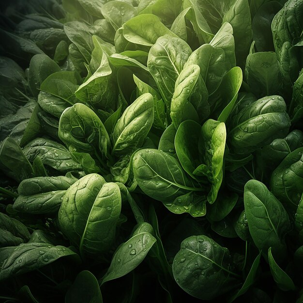 Green Elegance 16K UHD Cinematic Spinach Wallpaper