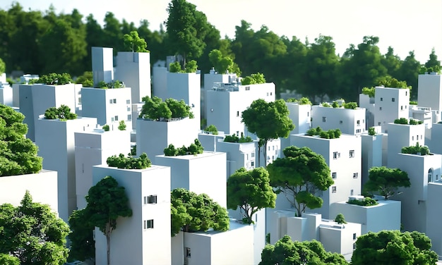 Green Environmental Buildings Urban Greenery Eco Architecture City Apartment