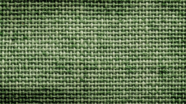 Green fabric textile pattern background linen cotton wool texture