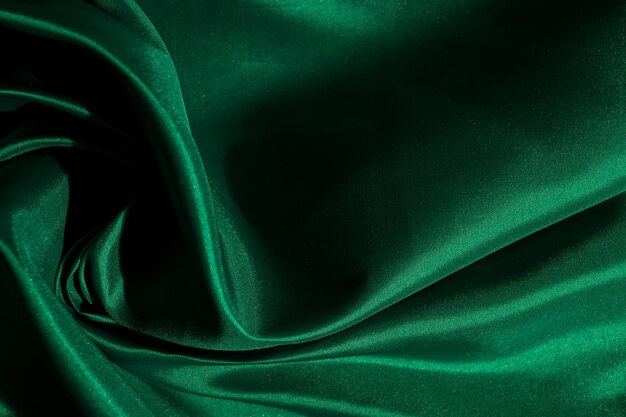 Green fabric texture background abstract closeup texture of cloth