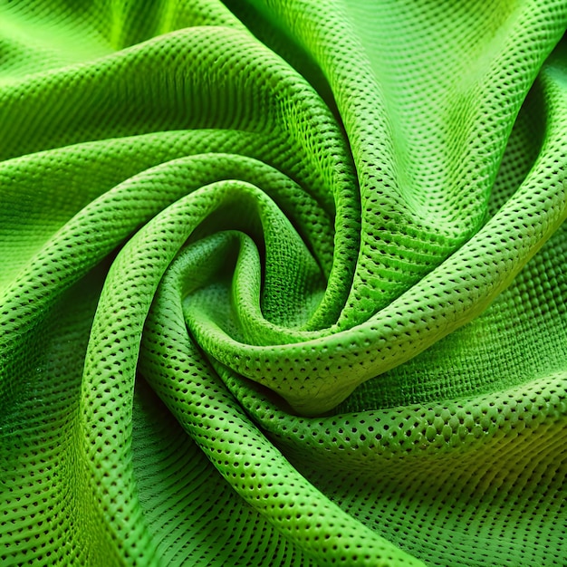 a green fabric with a white pattern that says  crochet