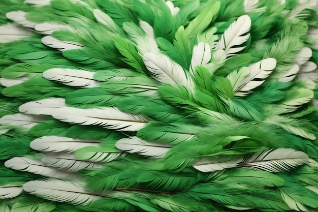 Green Feather Background Feather Wallpaper Feathers Background Fluffy Feather Texture Feather Pattern Feather Texture Fur Texture AI Generative