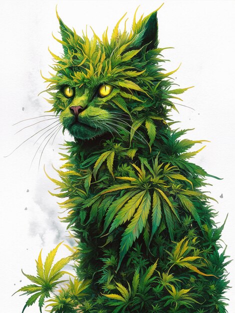 The Green Feline Flora