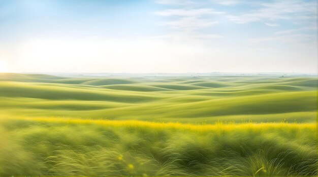 the green fields of wheat