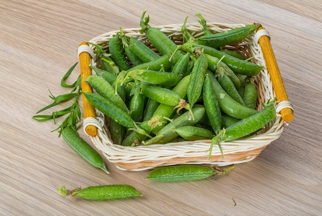 Green fresh peas