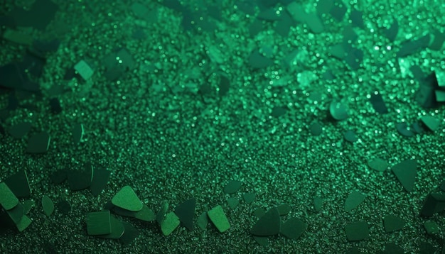 Green Glitter Paper Background for Saint Patrick's Day.