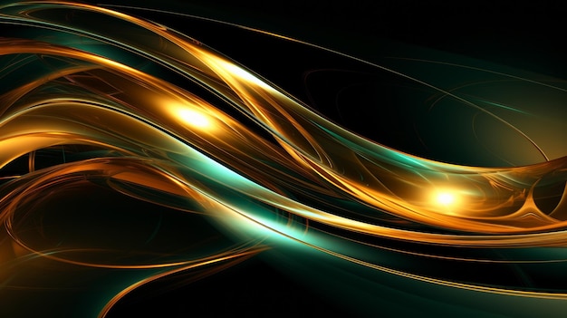 green gold abstract background