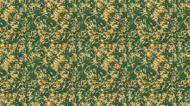 A green and gold pattern with the word love on it.