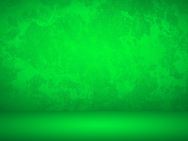 Green gradient wall. blank studio room. plain studio background