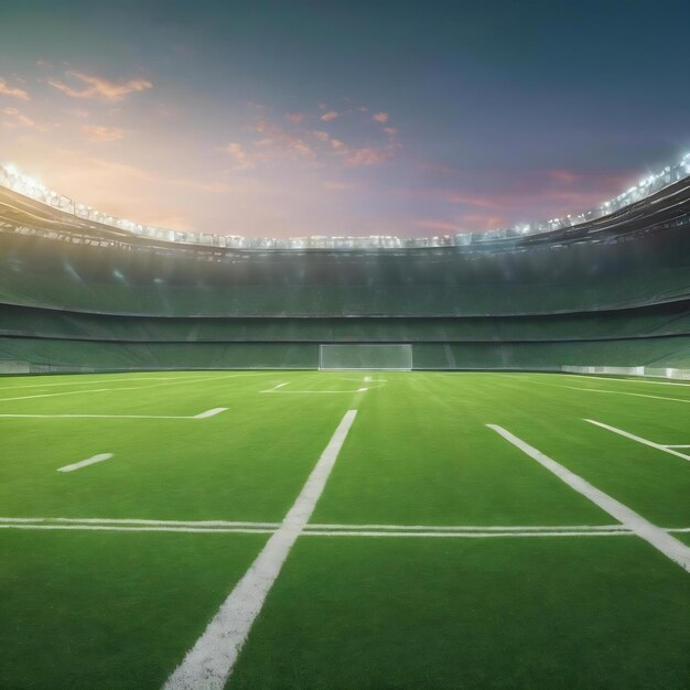 Green grass background football field