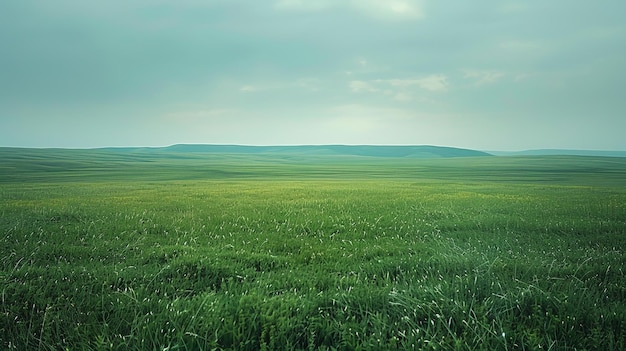 Green Grass Field Under Blue Sky