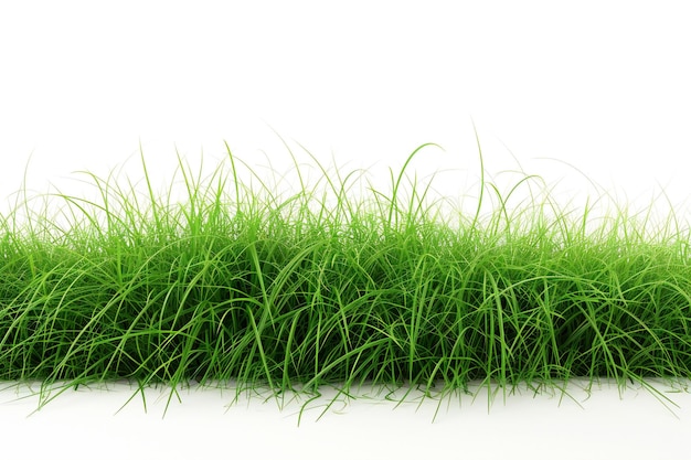 Green grass isolated on white background