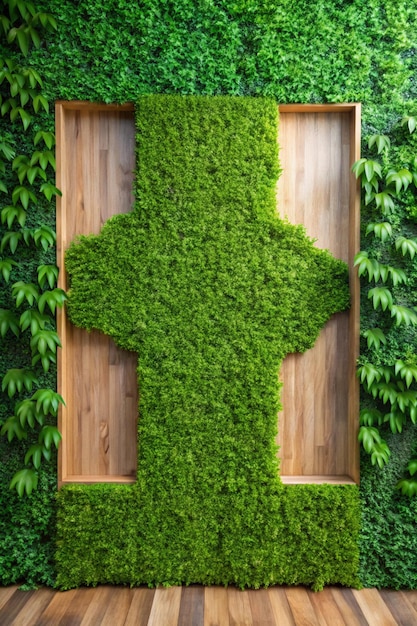 Photo green grass wall texture for backdrop design and eco wall and diecut for artwork