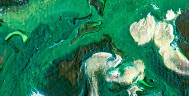 A green and green painting of a horse with a heart on it.